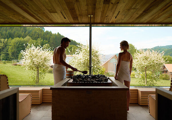 Sauna im Familienhotel